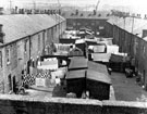 The backyards of Fawley Road (left) and Hicks Road (right) looking towards the backs of houses on Penistone Road