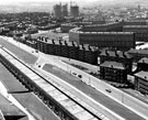 The City from Hyde Park flats, showing Bard Street Flats