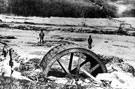 View: s00965 Sheffield Flood, Remains of the Stacey Wheel, Grinding Wheel, River Loxley