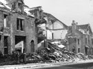 Sandford Grove Road, houses damaged in air raid
