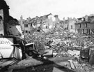 View: s00990 Hawksley Avenue, Hillsborough, houses damaged in air raid