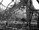 Arnold Laver's timber yard, Bramall Lane, air raid damage