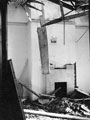 Huntingdon Crescent - sitting room in private house, air raid damage