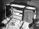 Huntingdon Crescent - kitchen in krivate house, air raid damage