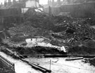 St Mary's Road after air raids	