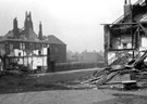 Attercliffe Council School after air raids, Baldwin Street, Attercliffe