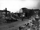 Birch Road, Attercliffe after air raid