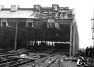 Darnall locomotive shed after air raid