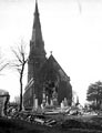 Church of England Mortuary Chapel, General Cemetery, Cemetery Road, showing air raid damage