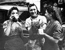 View: s01109 Buffer girls at mobile canteen, World War II