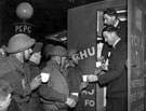 Church Army mobile canteen serving troops who helped in Sheffield after air raids