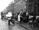 Sorting household salvage after air raids