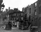 Three Horse Shoes Hotel, Charles Street, showing air raid damage
