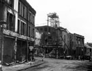 View: s01162 Charles Street showing (left) Three Horse Shoes Hotel and Brooke Shaw Ltd. in Union Street,after air raids