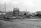 Porter Street, showing air raid damage