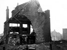 Houses, Eyre Street/Porter Street, showing air raid damage