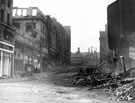 King Street looking towards Angel Street, showing air raid damage