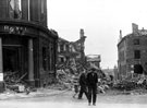 Vicar Lane/Church Street, showing air raid damage (including Royal Insurance Buildings)