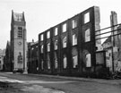 Eyre Street, William Townsend and Sons and St Simon's Church, showing air raid damage