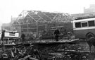 Police garage, West Bar Green after air raids