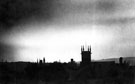 Sheffield burning during air raid