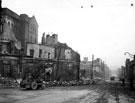 The Moor, looking down the east side, from Moorhead, showing air raid damage