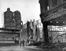 Angel Street, High Street, after air raid, World War II