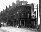 Church Street, junction with Vicar Lane - Royal Insurance Buildings, air raid damage