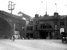 Wicker Arches at Spital Hill and Savile Street junction, air raid damage