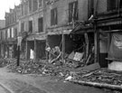 Shops on Chesterfield Road (at end of Meersbrook Park Road), air raid damage
