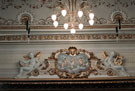 Detail of plasterwork in Lyceum Theatre, after restoration. Situated at junction of Arundel Street and Tudor Street, opened 26 December, 1893, holding 2,500 people. After closing it fell into disrepair and was restored in the late 1980s