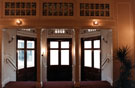 Interior of Lyceum Theatre Foyer after restoration. Situated at junction of Arundel Street and Tudor Street, opened 26 December, 1893, holding 2,500 people. After closing it fell into disrepair and was restored in the late 1980s