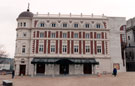 Newly restored Lyceum Theatre from Tudor Square. Situated at junction of Arundel Street and Tudor Street, opened 26 December, 1893, holding 2,500 people. After closing it fell into disrepair and was restored in the late 1980s