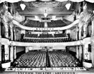 Interior view of Lyceum used as seating plan