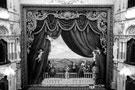 Lyceum interior and safety curtain. Situated at junction of Arundel Street and Tudor Street, opened 26 December, 1893, holding 2,500 people. After closing it fell into disrepair and was restored in the late 1980s