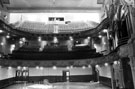 Interior of Lyceum Theatre prior to restoration. Situated at junction of Arundel Street and Tudor Street, opened 26 December, 1893, holding 2,500 people. After closing it fell into disrepair and was restored in the late 1980s