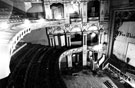 Interior of Lyceum Theatre prior to restoration. Situated at junction of Arundel Street and Tudor Street, opened 26 December, 1893, holding 2,500 people. After closing it fell into disrepair and was restored in the late 1980s
