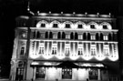 The restored Lyceum Theatre from Tudor Square at night. Situated at junction of Arundel Street and Tudor Street, opened 26 December, 1893, holding 2,500 people. After closing it fell into disrepair and was restored in the late 1980s