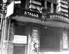 Entrance to Hippodrome Theatre, Cambridge Street. Opened 23 December 1907 as a Music Hall. Became a permanent cinema on 20 July 1931. In 1948, came under the management of The Tivoli (Sheffield) Ltd. Closed 2 March 1963 and demolished