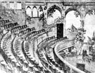 Interior of the Palace Theatre, Attercliffe Road, after redecoration in Moorish style, for cinema use. Originally a Variety Theatre called The Alhambra which opened 3rd January 1898, renamed at the turn of the century and closed 1st July 1955