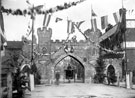 Queen Victoria's visit. Blonk Street, decorative arch