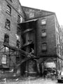 View: s01684 Original terminal building, Sheffield Canal Basin, Spirals were used for rolling barrels onto lorries,