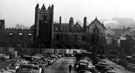 Corn Exchange from Castlefolds, during demolition