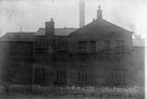 View: s02111 Marsh Brothers, steel manufacturers, Pond Works, fronting Shude Lane, photographed from side facing Ponds Dam (fed by River Sheaf), c. 1890