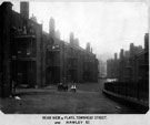 Rear view of flats Townhead Street and Hawley Street