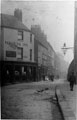 Campo Lane at junction of Paradise Street, Paradise Inn (later became Campo Chambers) on corner, Ball Inn in background