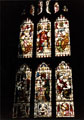 Window in the nave of Sheffield Cathedral, to the right of the main entrance (the last of 4 along the nave wall)