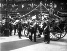 View: s02321 Royal visit of King Edward VII and Queen Alexandra seen arriving at Town Hall, Pinstone Street