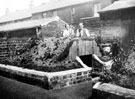 Mr. and Mrs. Grace and their Air Raid  Shelter in the garden at No. 42 Chinley Street, Bray Street behind