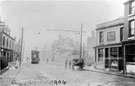 Chesterfield Road tram terminus, Chantrey Arms, right